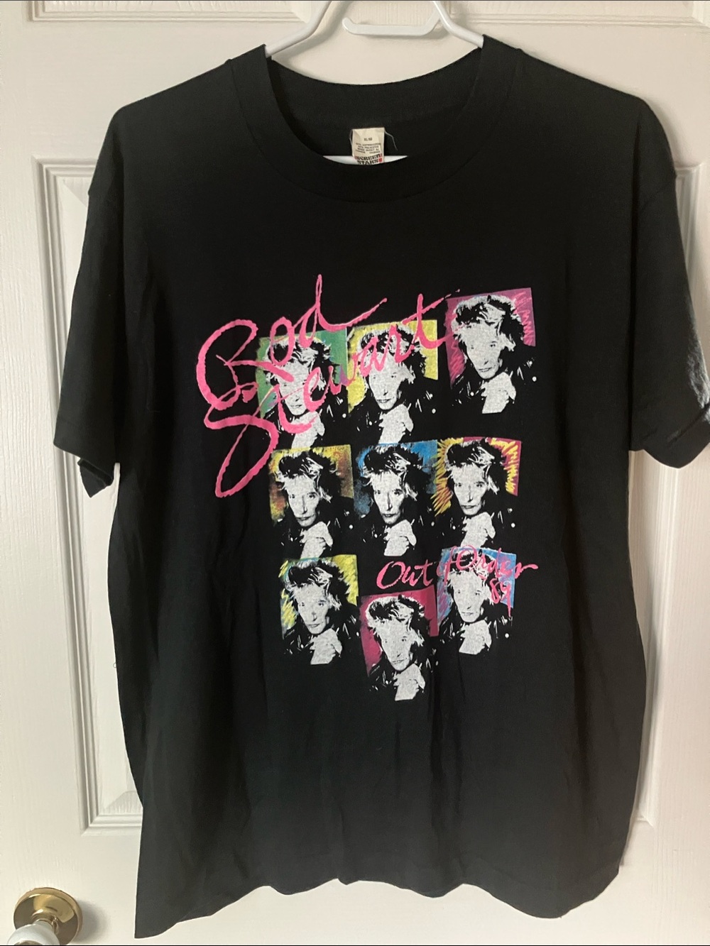 Vintage 1989 Rod Stewart "Out of Order" North American Tour T-Shirt